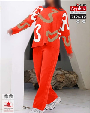 ست بلوز شلوار بافت پاییزه کد 7195