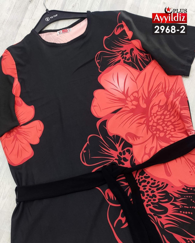 پیراهن مجلسی زنانه سایز بزرگ کد 2968