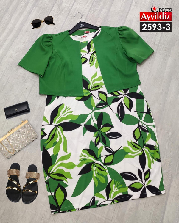 کت و سارافون سایز بزرگ زنانه کد 2593