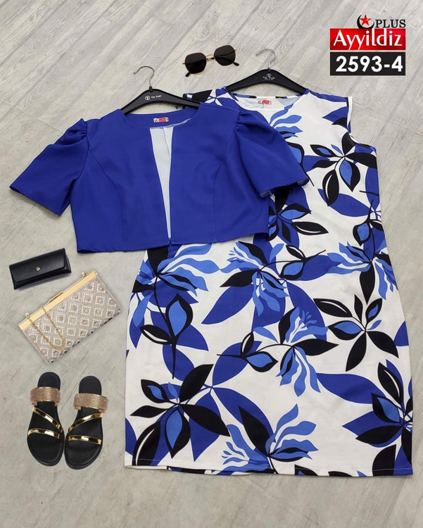 کت و سارافون سایز بزرگ زنانه کد 2593