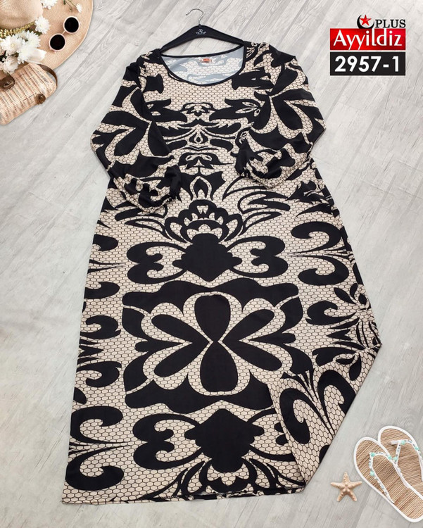 پیراهن مجلسی زنانه بیگ سایز کد 2957