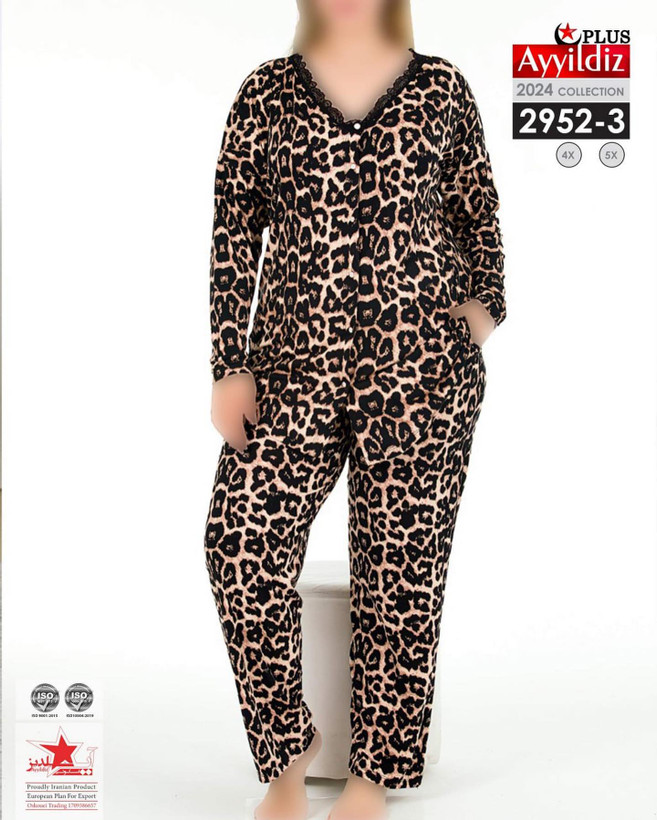 ست بلوز شلوار مجلسی زنانه سایز بزرگ کد 2952