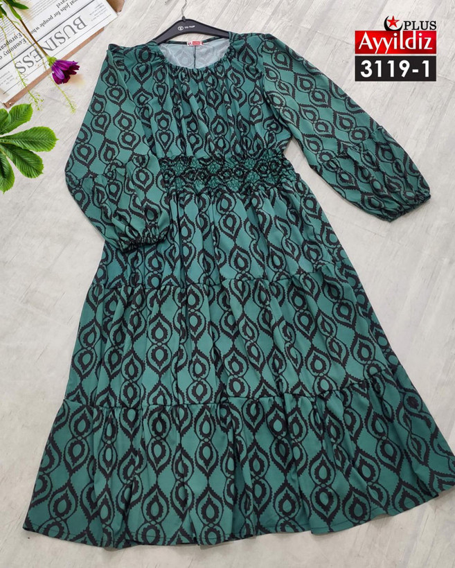 پیراهن مجلسی زنانه سایز بزرگ کد 3119