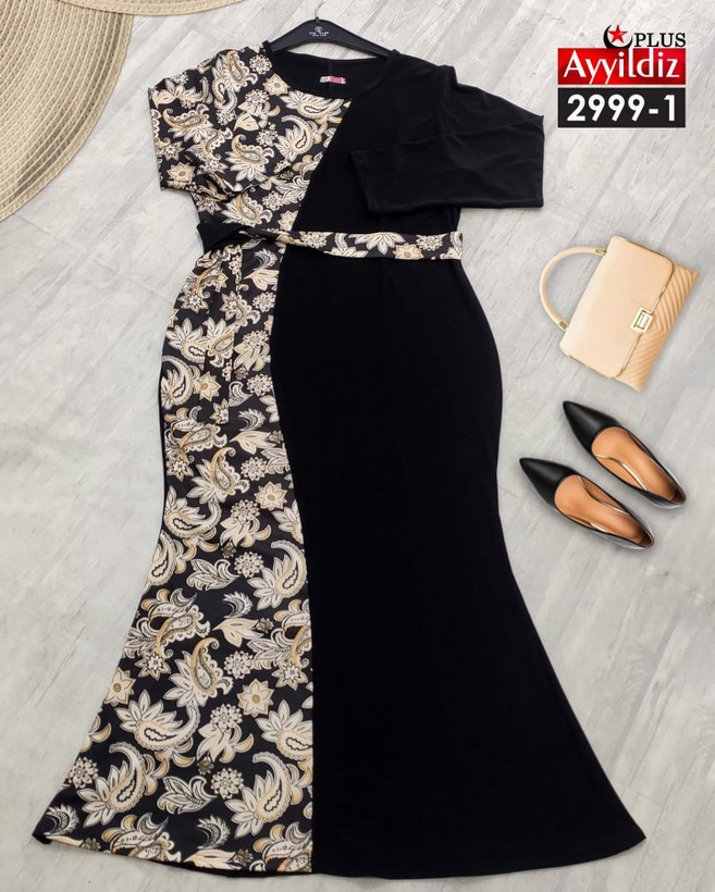 پیراهن مجلسی زنانه سایز بزرگ کد 2999