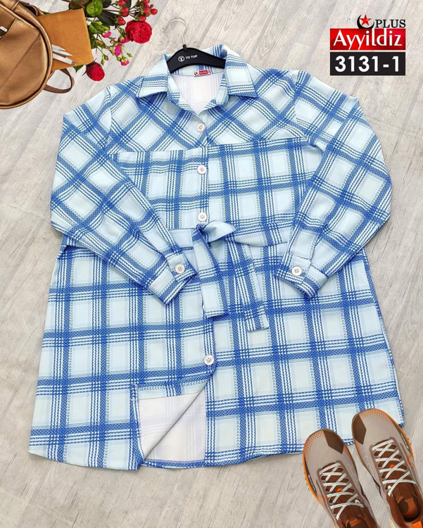 مانتو پاییزه زنانه سایز بزرگ کد 3131