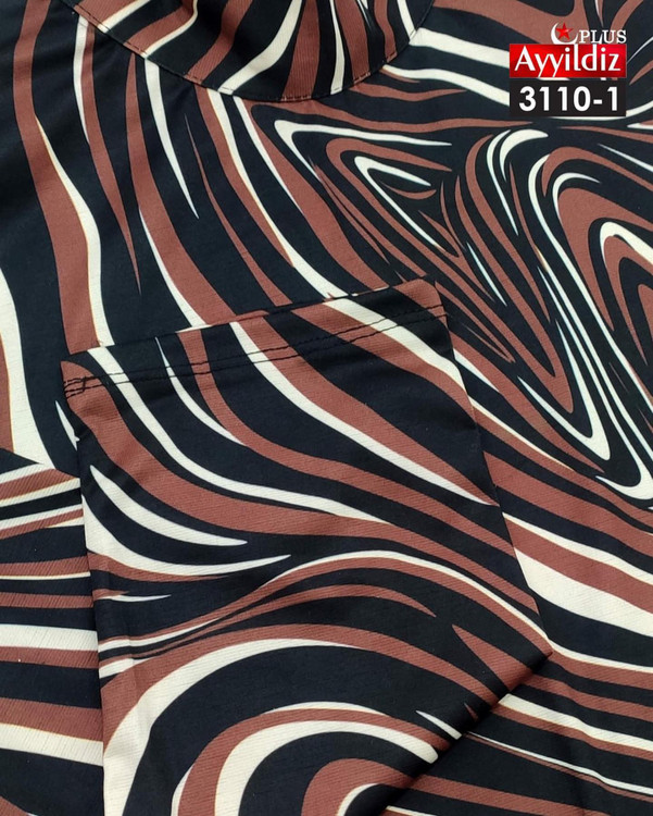 پیراهن نخی مجلسی زنانه سایز بزرگ کد 3110