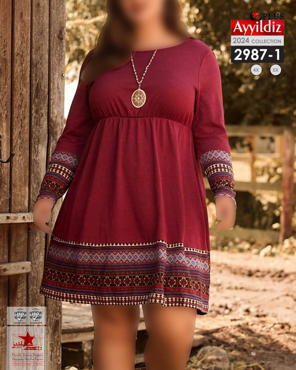 تونیک مجلسی زنانه سایز بزرگ کد 2987