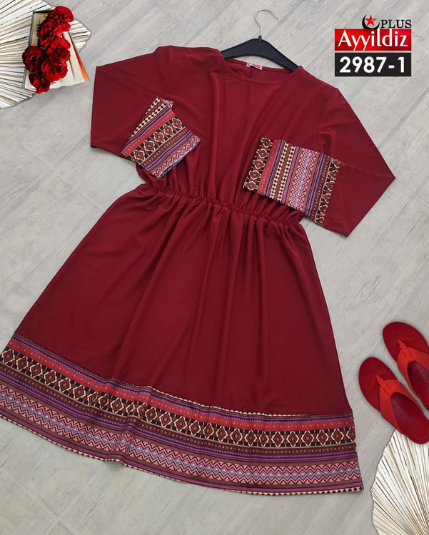 تونیک مجلسی زنانه سایز بزرگ کد 2987