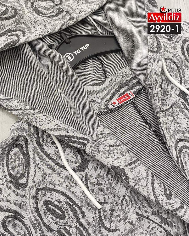 سیوشرت لانگ پائیزه جلو باز زنانه سایز بزرگ کد 2920