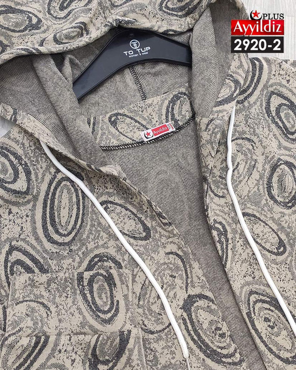 سیوشرت لانگ پائیزه جلو باز زنانه سایز بزرگ کد 2920