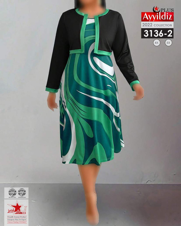 کت و سارافون زنانه سایز بزرگ کد 3136