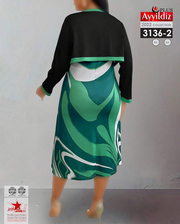 کت و سارافون زنانه سایز بزرگ کد 3136