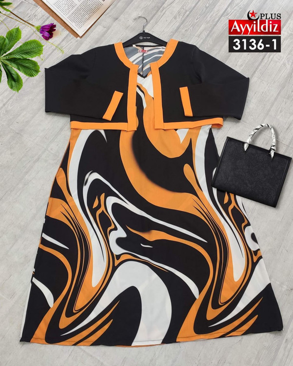 کت و سارافون زنانه سایز بزرگ کد 3136