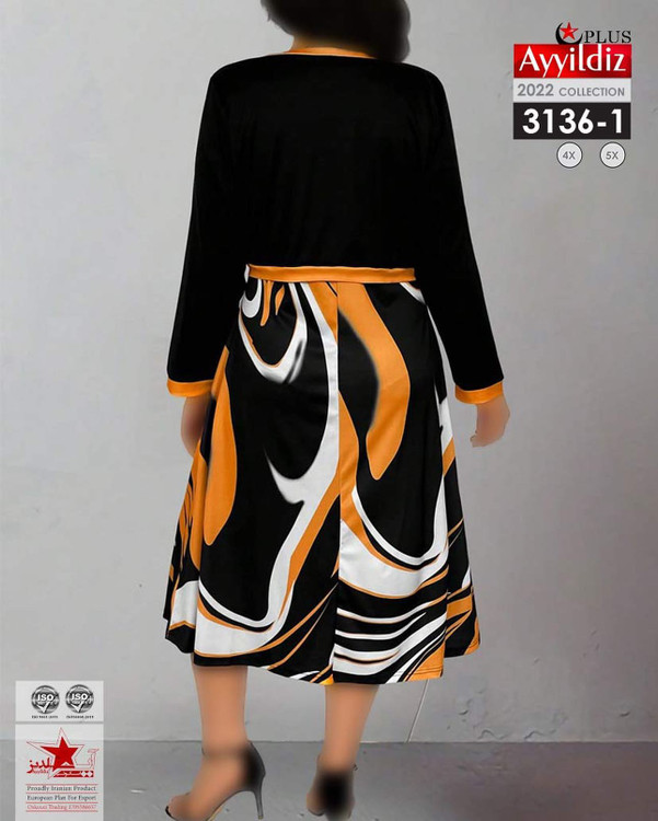 کت و سارافون زنانه سایز بزرگ کد 3136