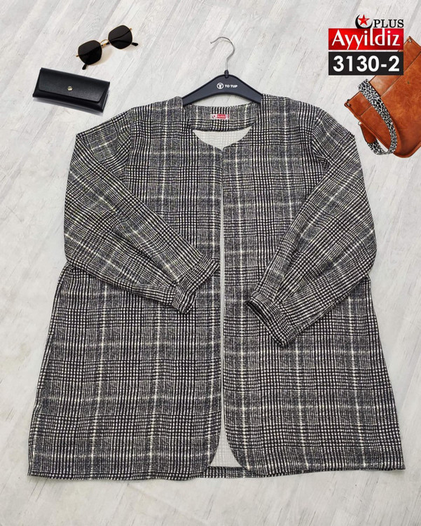 کت مجلسی پائیزه زنانه سایز بزرگ کد 3130