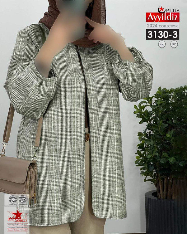 کت مجلسی پائیزه زنانه سایز بزرگ کد 3130