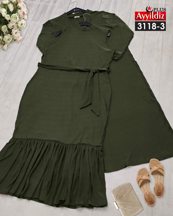 رویه و سارافون زنانه مجلسی سایز بزرگ کد 3118