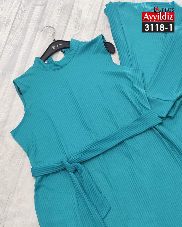 رویه و سارافون زنانه مجلسی سایز بزرگ کد 3118