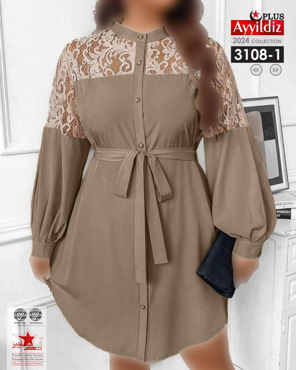 تونیک مجلسی زنانه سایز بزرگ کد 3108