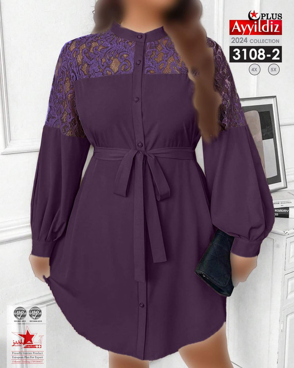 تونیک مجلسی زنانه سایز بزرگ کد 3108