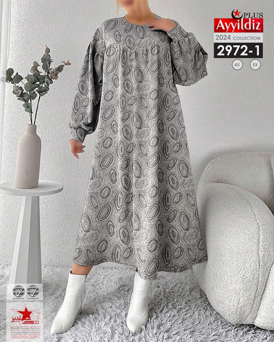 پیراهن / کفتان زنانه سایز بزرگ کد 2972