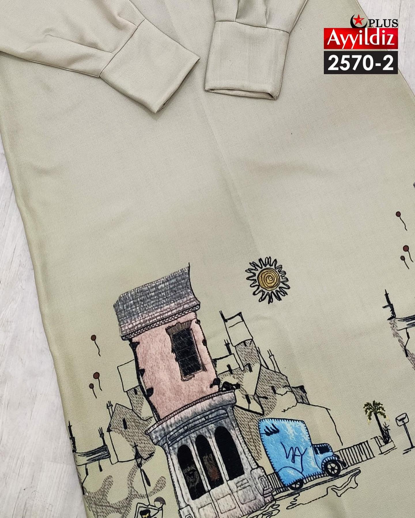 مانتو / پیراهن / کفتان زنانه سایز بزرگ کد 2570