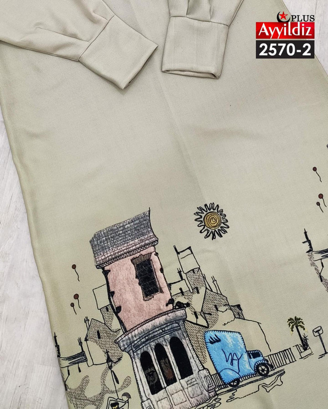 مانتو / پیراهن / کفتان زنانه سایز بزرگ کد 2570