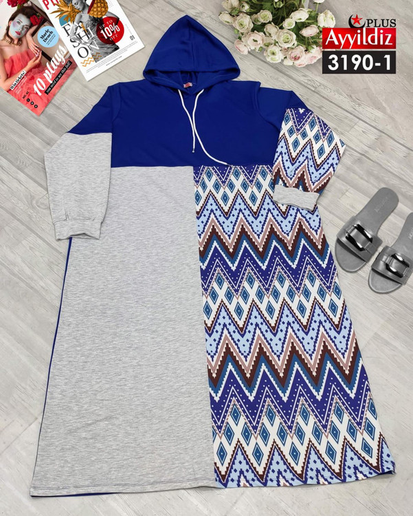 هودی لانگ خاص زنانه سایز بزرگ کد 3190