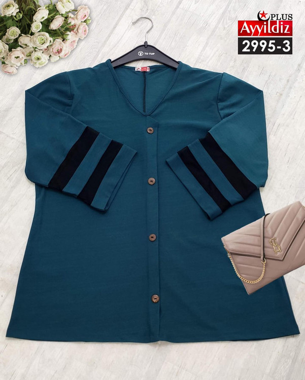 شومیز مجلسی زنانه سایز بزرگ کد 2995