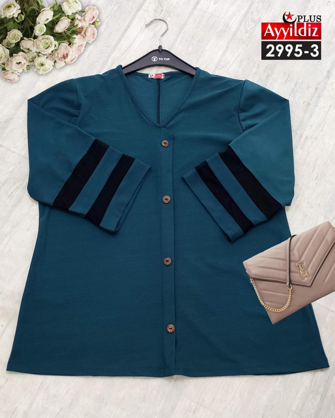 شومیز مجلسی زنانه سایز بزرگ کد 2995