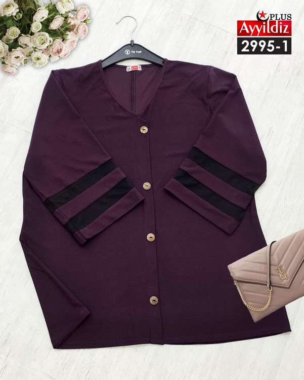 شومیز مجلسی زنانه سایز بزرگ کد 2995