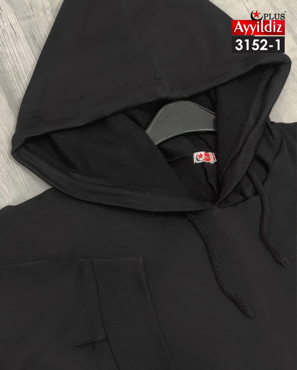 هودی لانگ زمستانی زنانه سایزبزرگ کد 3152