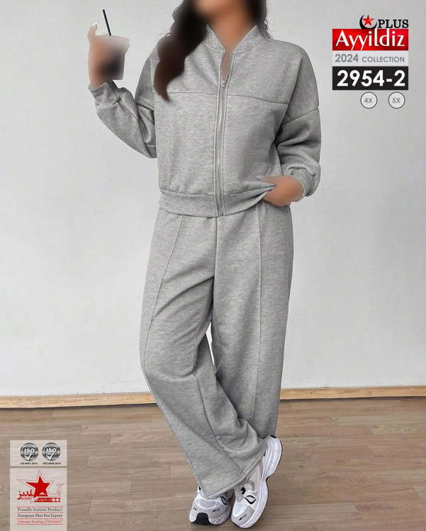 سیوشرت شلوار کرکدار سایز بزرگ کد 2954