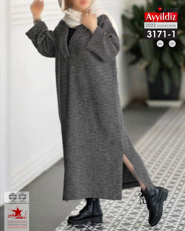 مانتو / پیراهن / کفتان زنانه سایز بزرگ کد 3171