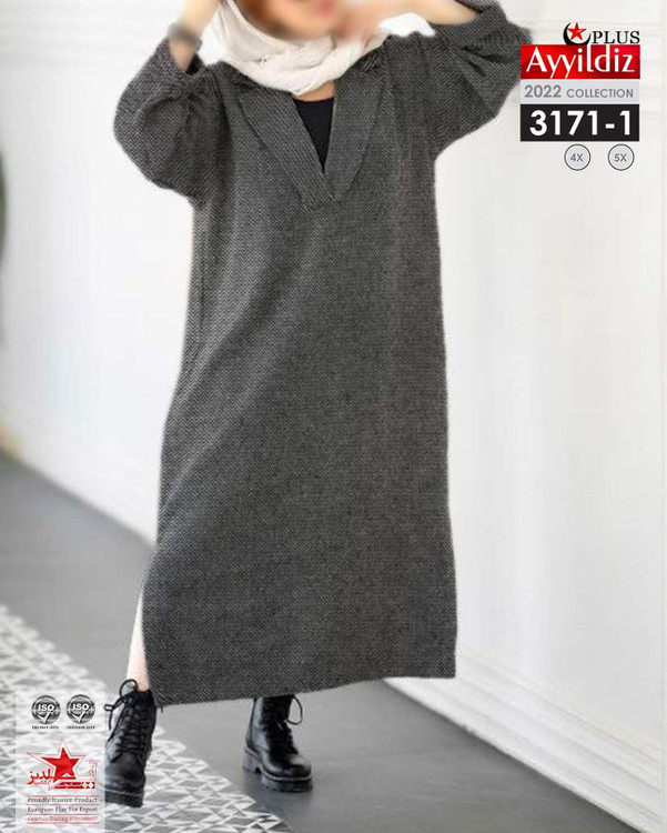 مانتو / پیراهن / کفتان زنانه سایز بزرگ کد 3171