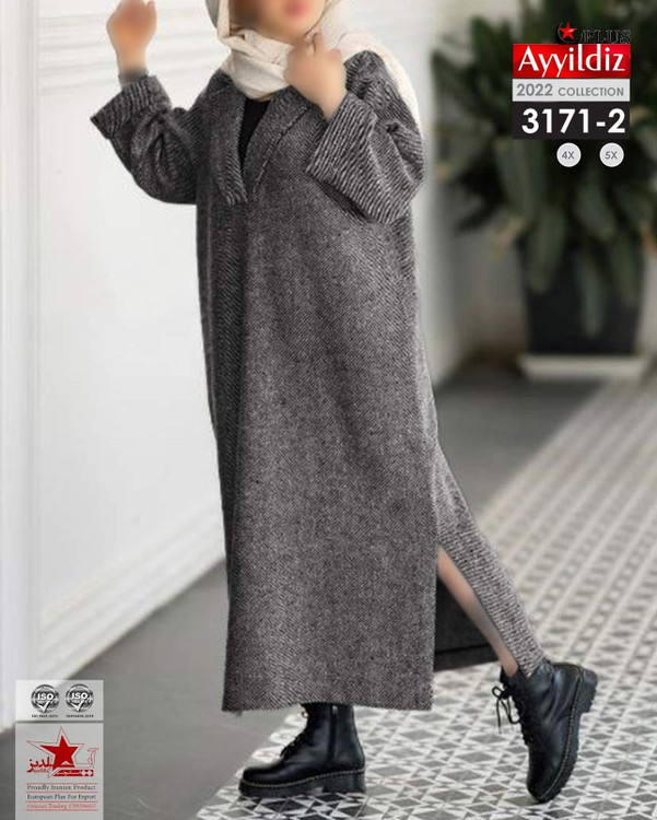 مانتو / پیراهن / کفتان زنانه سایز بزرگ کد 3171