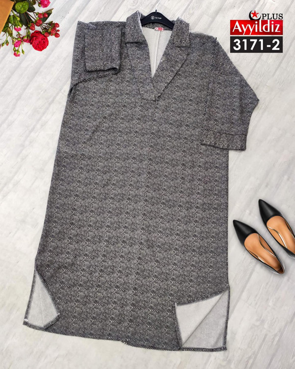 مانتو / پیراهن / کفتان زنانه سایز بزرگ کد 3171