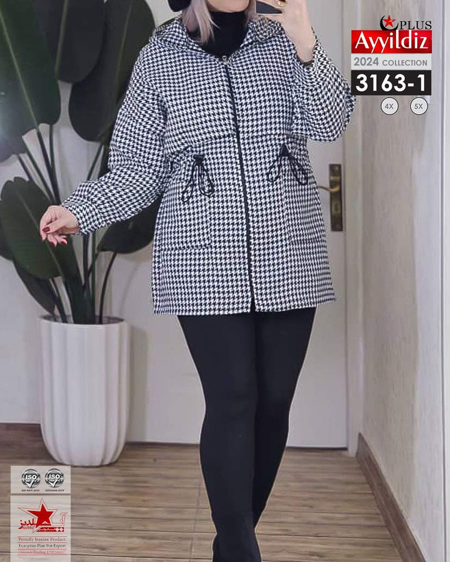 سیوشرت پائیزه زیپ دار زنانه سایز بزرگ کد 3163