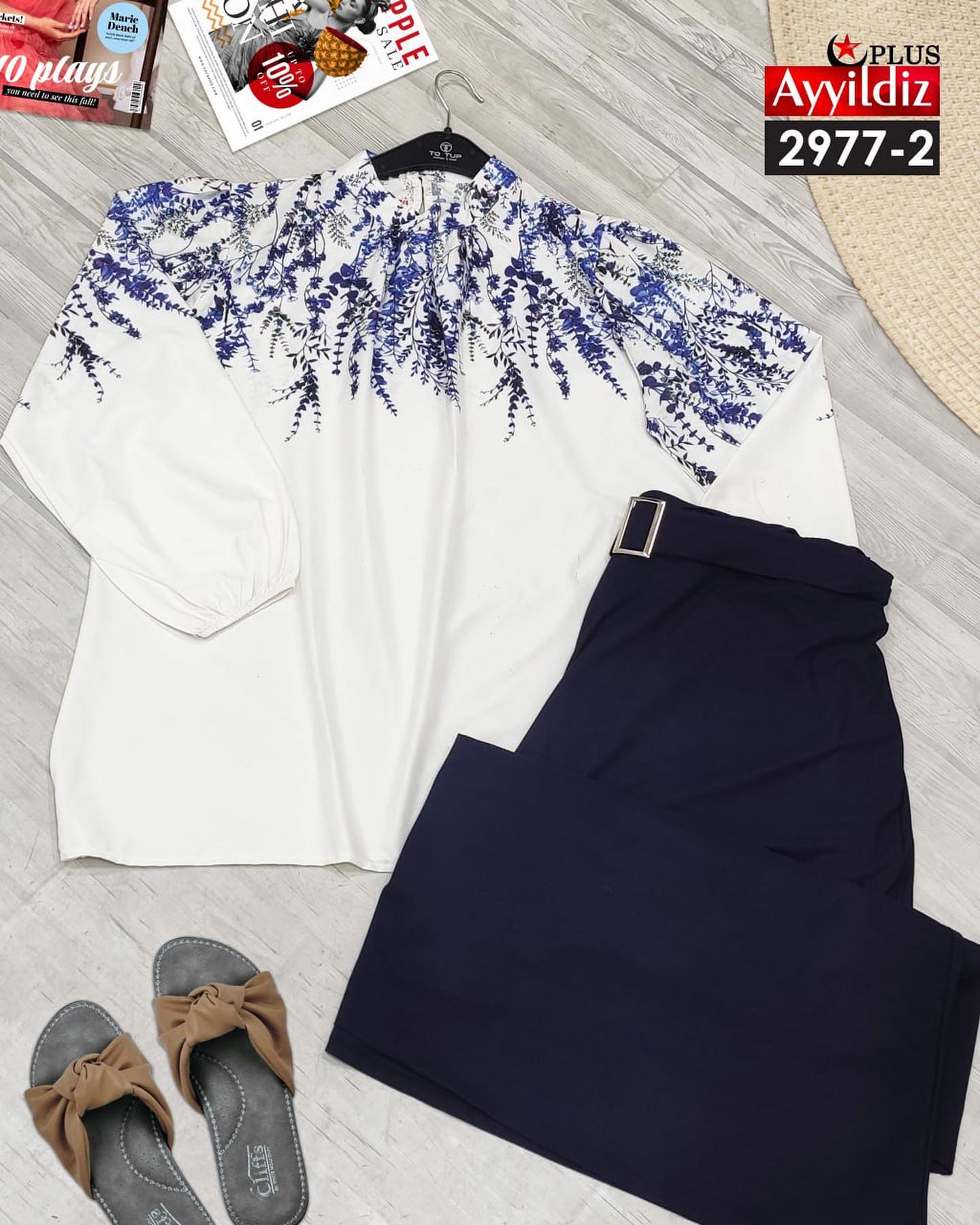 بلوز دامن مجلسی زنانه سایز بزرگ کد 2977