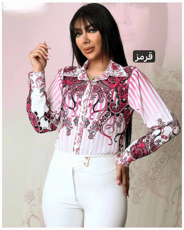 شومیز مجلسی زنانه مزونی شیک مدل ترمه