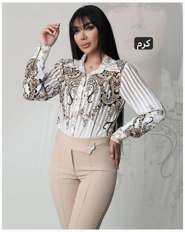 شومیز مجلسی زنانه مزونی شیک مدل ترمه