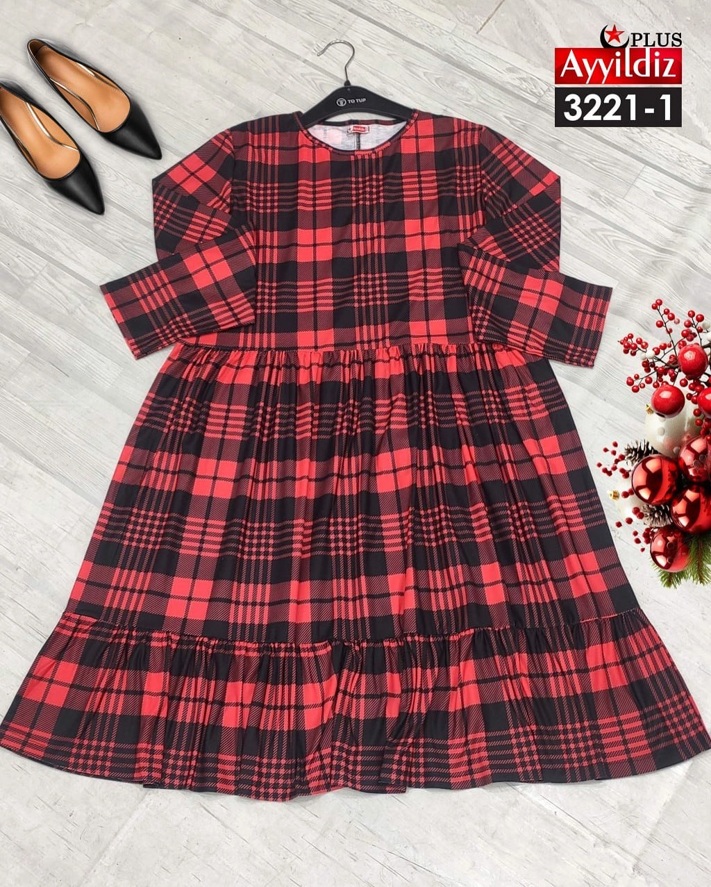 تونیک خاص کریسمس سایز بزرگ کد 3221