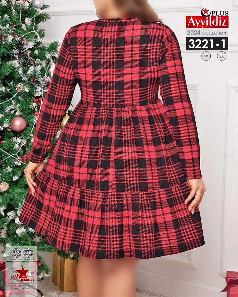 تونیک خاص کریسمس سایز بزرگ کد 3221
