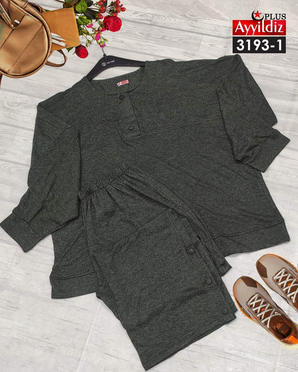 ست بلوز شلوار پاییزه سایز بزرگ کد 3193