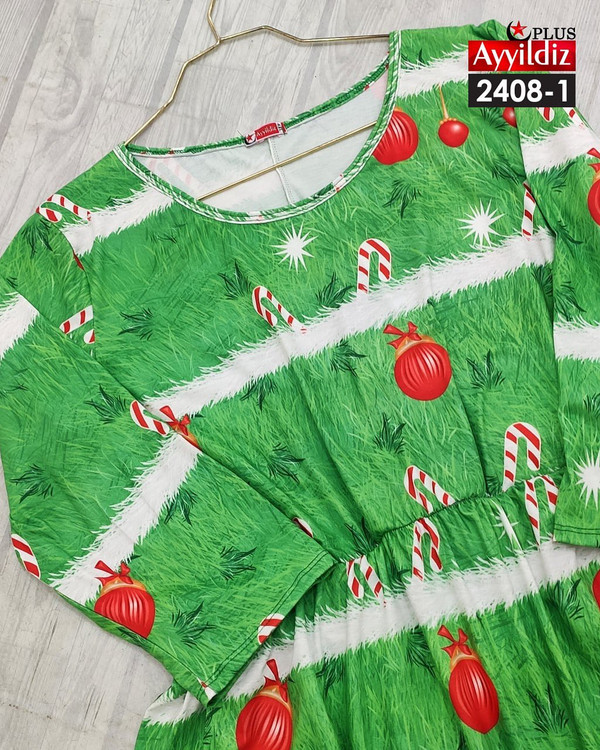 تونیک خاص کریسمس سایز بزرگ کد 2408