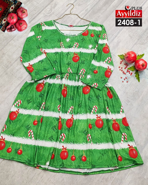 تونیک خاص کریسمس سایز بزرگ کد 2408