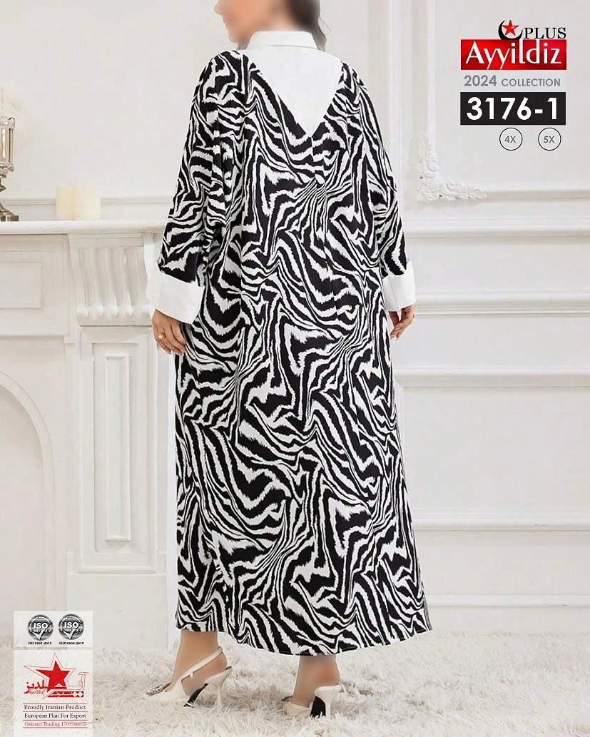 پیراهن مجلسی خاص سایز بزرگ کد 3176