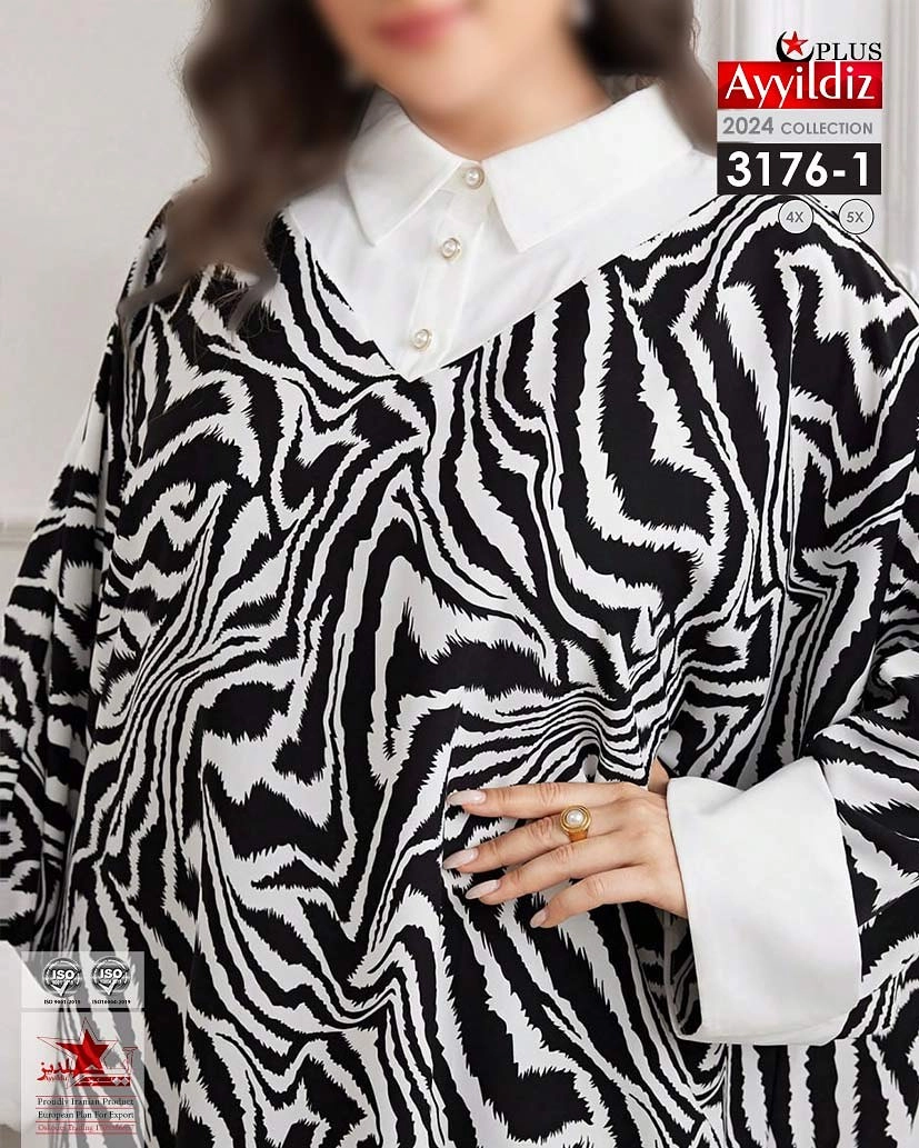 پیراهن مجلسی خاص سایز بزرگ کد 3176