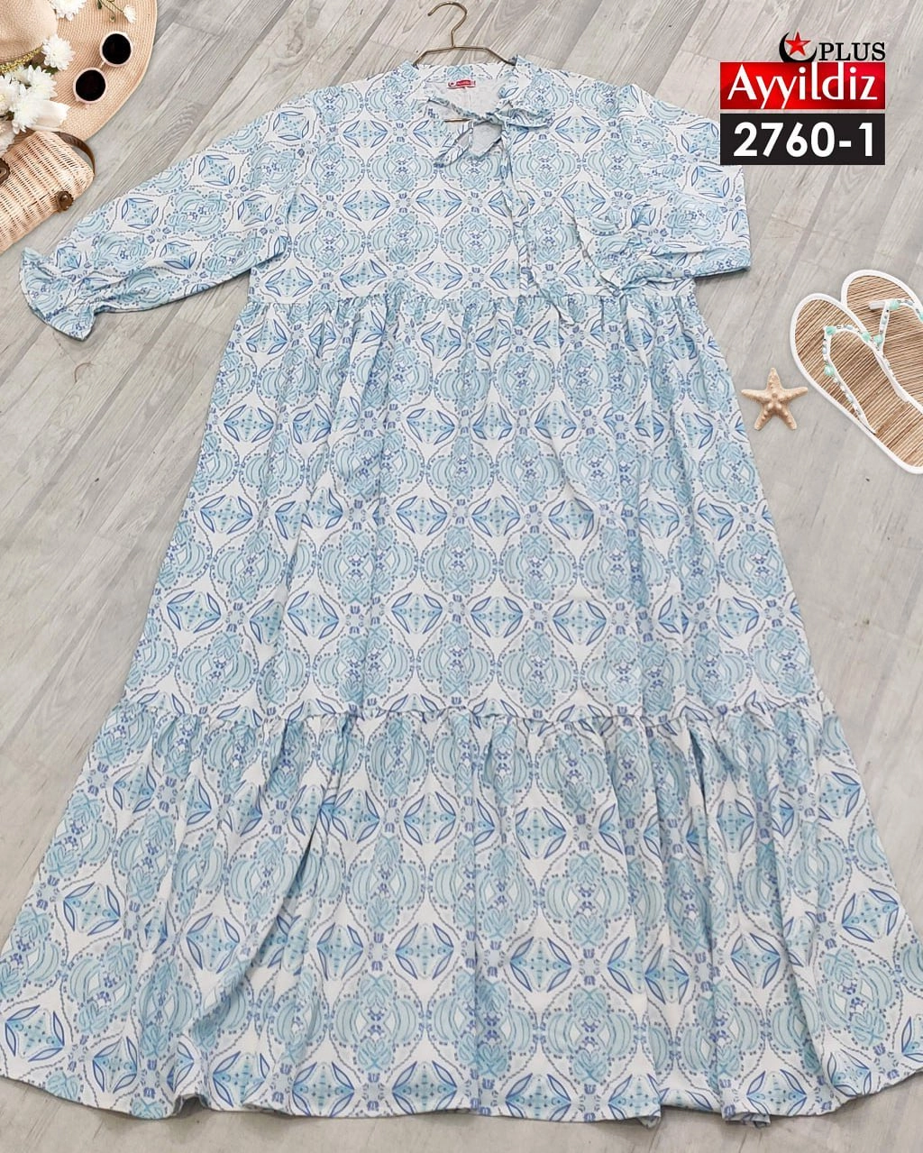 پیراهن مجلسی زنانه سایز بزرگ کد 2760