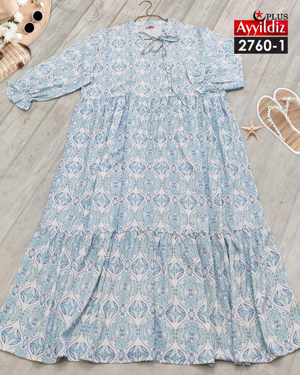 پیراهن مجلسی زنانه سایز بزرگ کد 2760